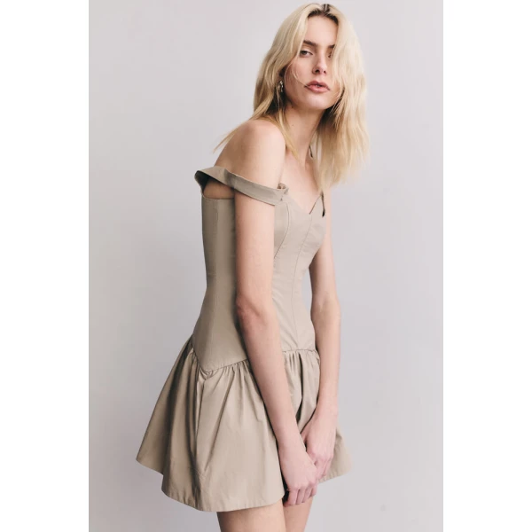 Shona Joy Beige luxury Clothing from Coveti Marketplace