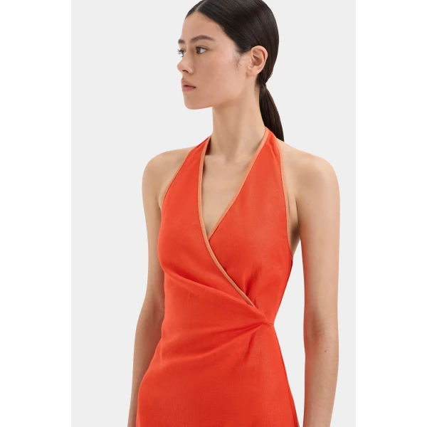 Sir The Label Panettone Twist Midi Dress, view 6