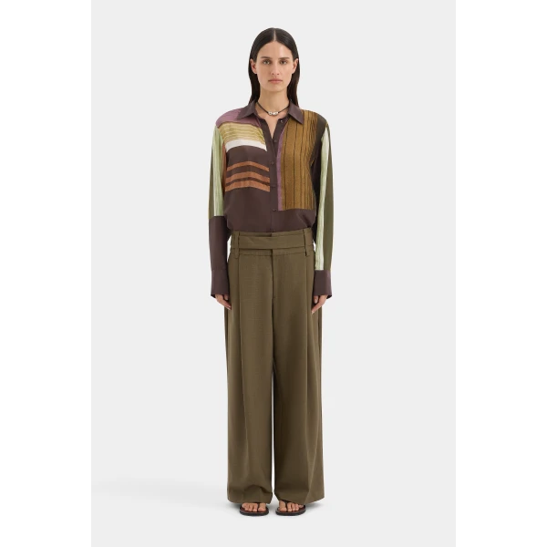 Sir The Label Simonetta Splice Shirt, view 3