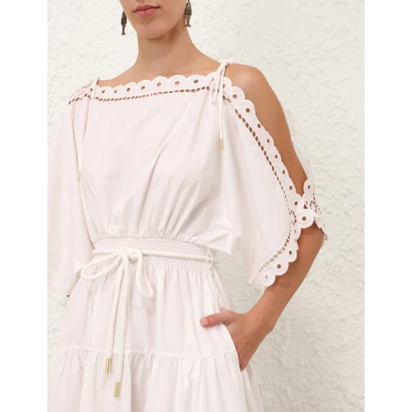 Elevate your elegance in this Zimmermann Clothing  Midi Dress from the 2025 resort wear edit