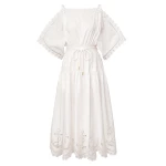 Elevate your elegance in this Zimmermann Clothing  Midi Dress from the 2025 resort wear edit
