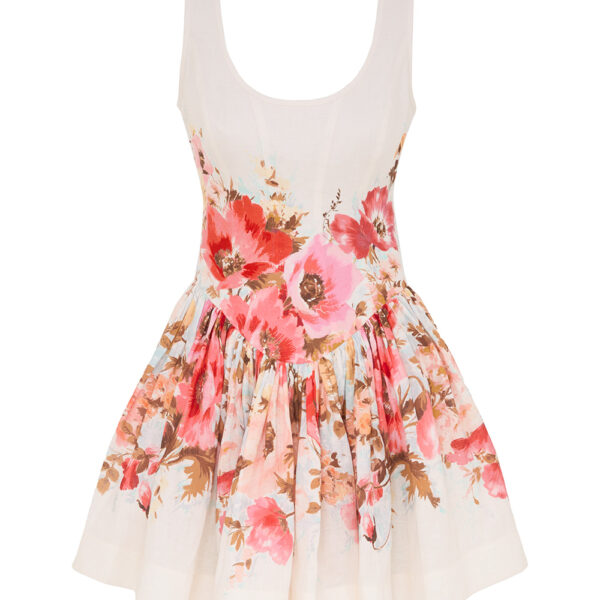 Elevate your elegance in this Zimmermann Clothing Linen Mini Dress from the 2025 resort wear edit