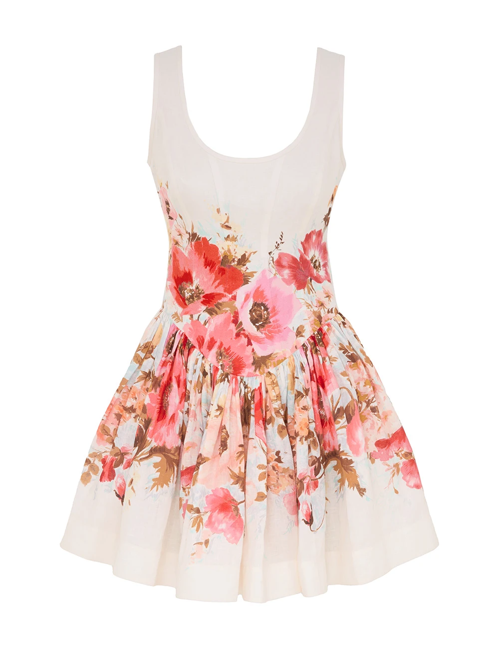 Elevate your elegance in this Zimmermann Clothing Linen Mini Dress from the 2025 resort wear edit