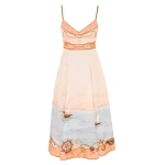 Elevate your elegance in this Zimmermann Clothing Linen Midi Dress from the 2025 resort wear edit