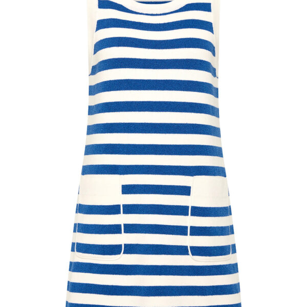 Posse Ari Mini Dress - Blue Stripe – sustainable Dresses in Blue from Australian designer at Coveti.