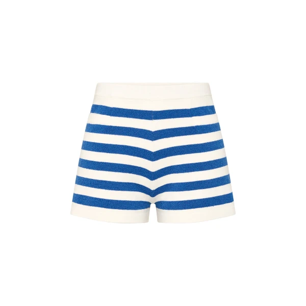 Posse Ari Short - Blue Stripe – sustainable Shorts in Blue from Australian designer at Coveti.