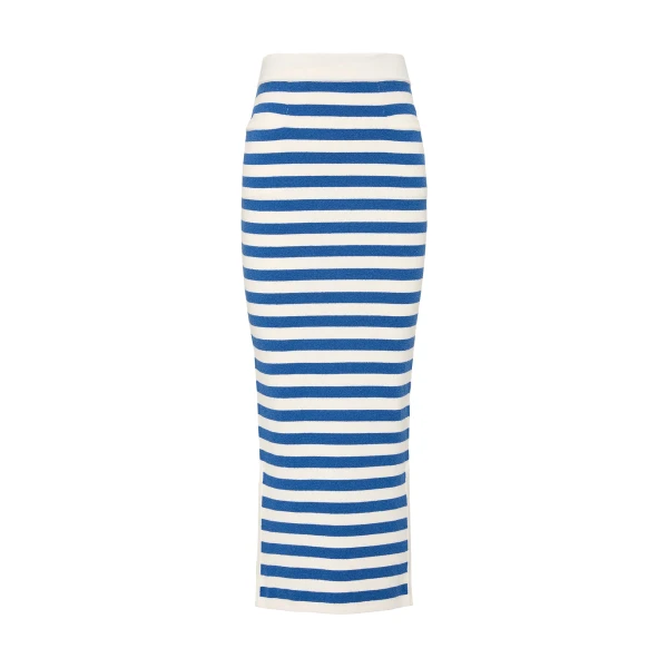 Posse Ari Skirt - Blue Stripe – sustainable Skirts in Blue from Australian designer at Coveti.