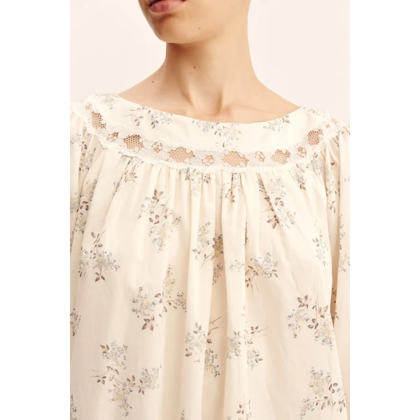 Posse Elodie Dress - Blue Blooms – sustainable Dresses in Blue from Australian designer at Coveti.