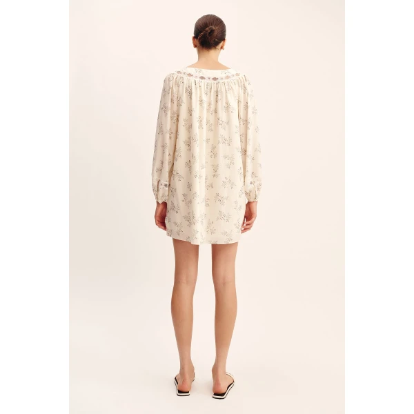 Posse Elodie Dress - Blue Blooms – sustainable Dresses in Blue from Australian designer at Coveti.