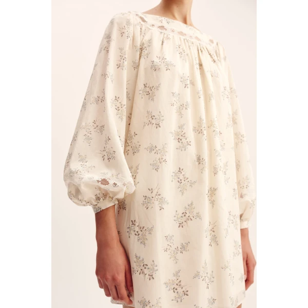 Posse Elodie Dress - Blue Blooms – sustainable Dresses in Blue from Australian designer at Coveti.