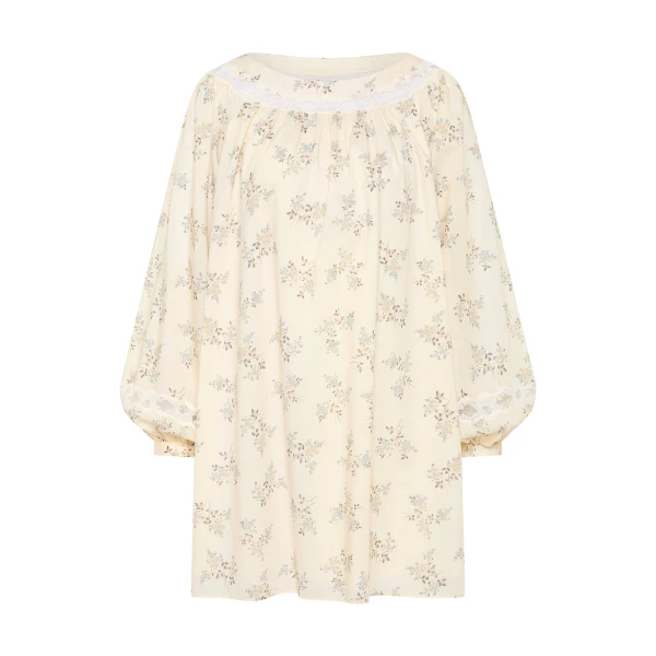 Posse Elodie Dress - Blue Blooms – sustainable Dresses in Blue from Australian designer at Coveti.