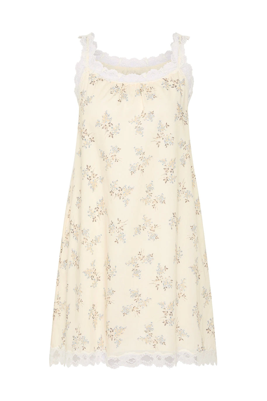 Posse Elodie Mini Dress - Blue Blooms – sustainable Dresses in Blue from Australian designer at Coveti.