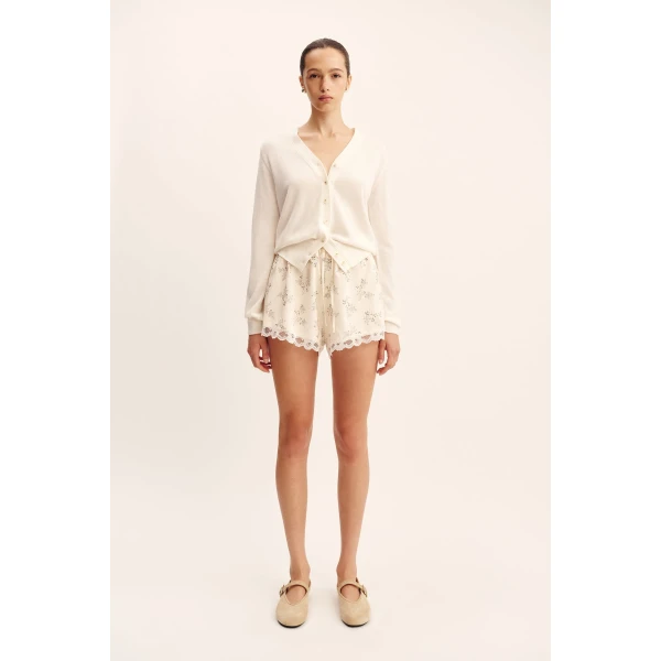 Posse Elodie Short - Blue Blooms – sustainable Shorts in Blue from Australian designer at Coveti.