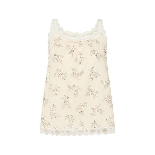 Posse Elodie Top - Blue Blooms – sustainable Tops in Blue from Australian designer at Coveti.