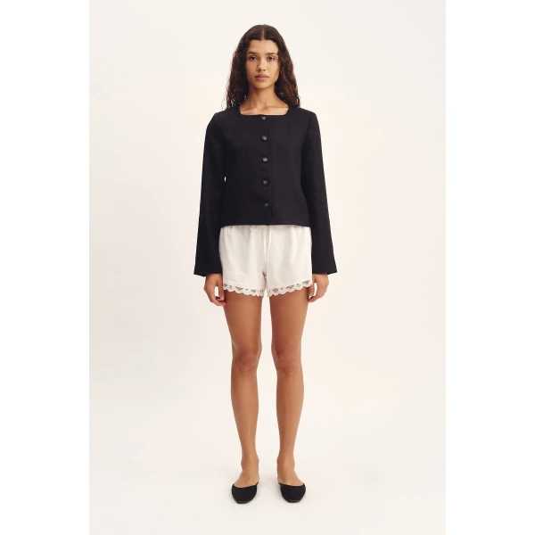 Posse Emma Jacket - Black – sustainable Jackets in Black from Australian designer at Coveti.
