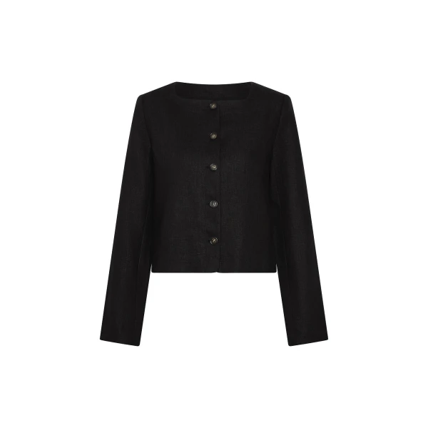 Posse Emma Jacket - Black – sustainable Jackets in Black from Australian designer at Coveti.
