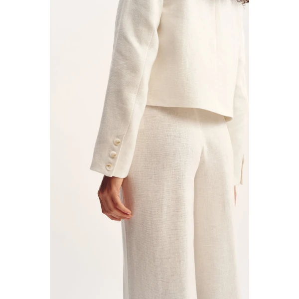 Posse Emma Jacket - Cream – sustainable Jackets in Ivory from Australian designer at Coveti.