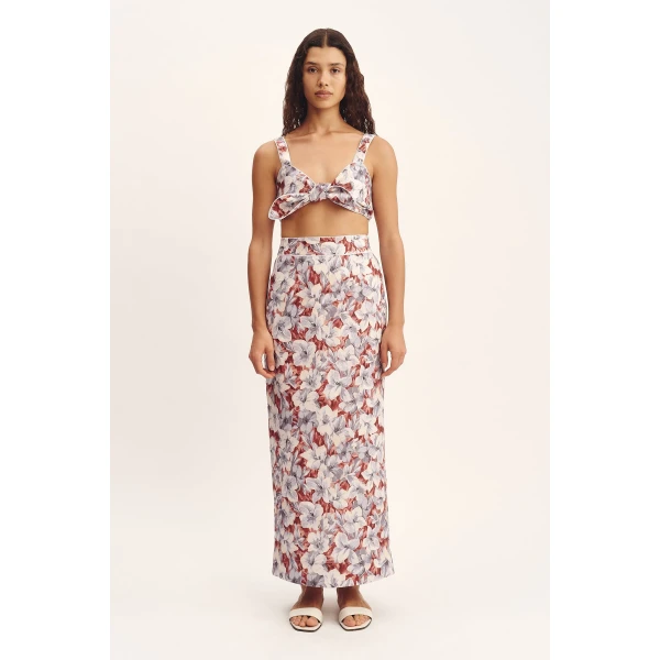 Posse Emma Pencil Skirt - Lily Garden – sustainable Skirts in Multicolour from Australian designer at Coveti.