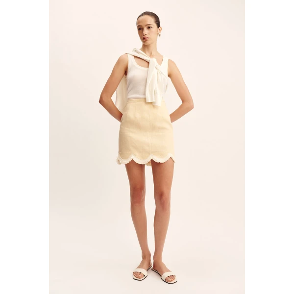 Posse The label Essie Mini Skirt – Dusty Citron, view 2