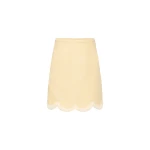Posse Essie Mini Skirt - Dusty Citron – sustainable Skirts in Yellow from Australian designer at Coveti.