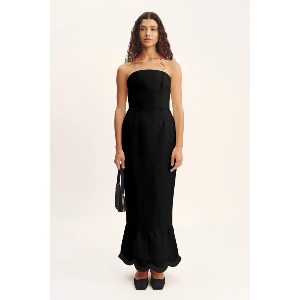 Posse Essie Strapless Dress - Black – sustainable Dresses in Black from Australian designer at Coveti.