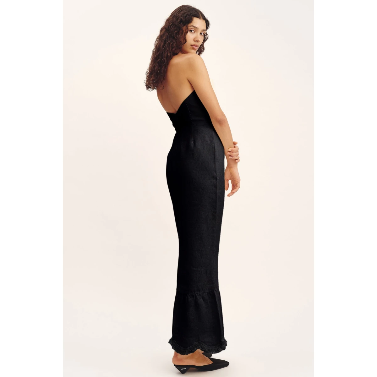 Posse Essie Strapless Dress - Black – sustainable Dresses in Black from Australian designer at Coveti.