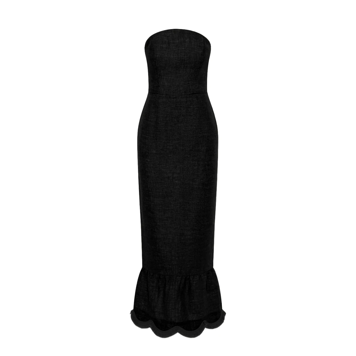 Posse Essie Strapless Dress - Black – sustainable Dresses in Black from Australian designer at Coveti.