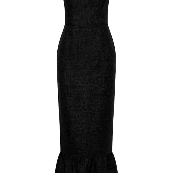 Posse Essie Strapless Dress - Black – sustainable Dresses in Black from Australian designer at Coveti.