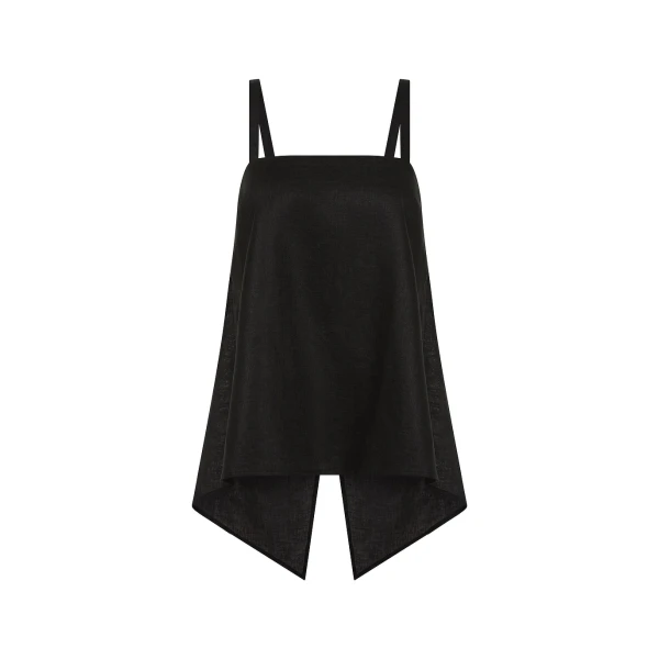 Posse Ginny Top - Black – sustainable Tops in Black from Australian designer at Coveti.