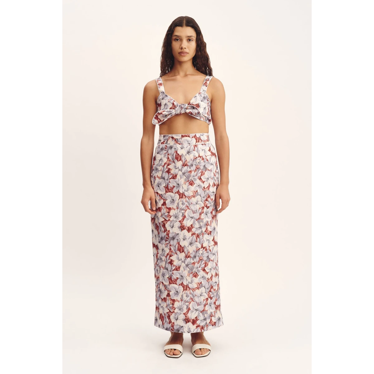 Posse Luna Bandeau - Lily Garden – sustainable Tops in Multicolour from Australian designer at Coveti.
