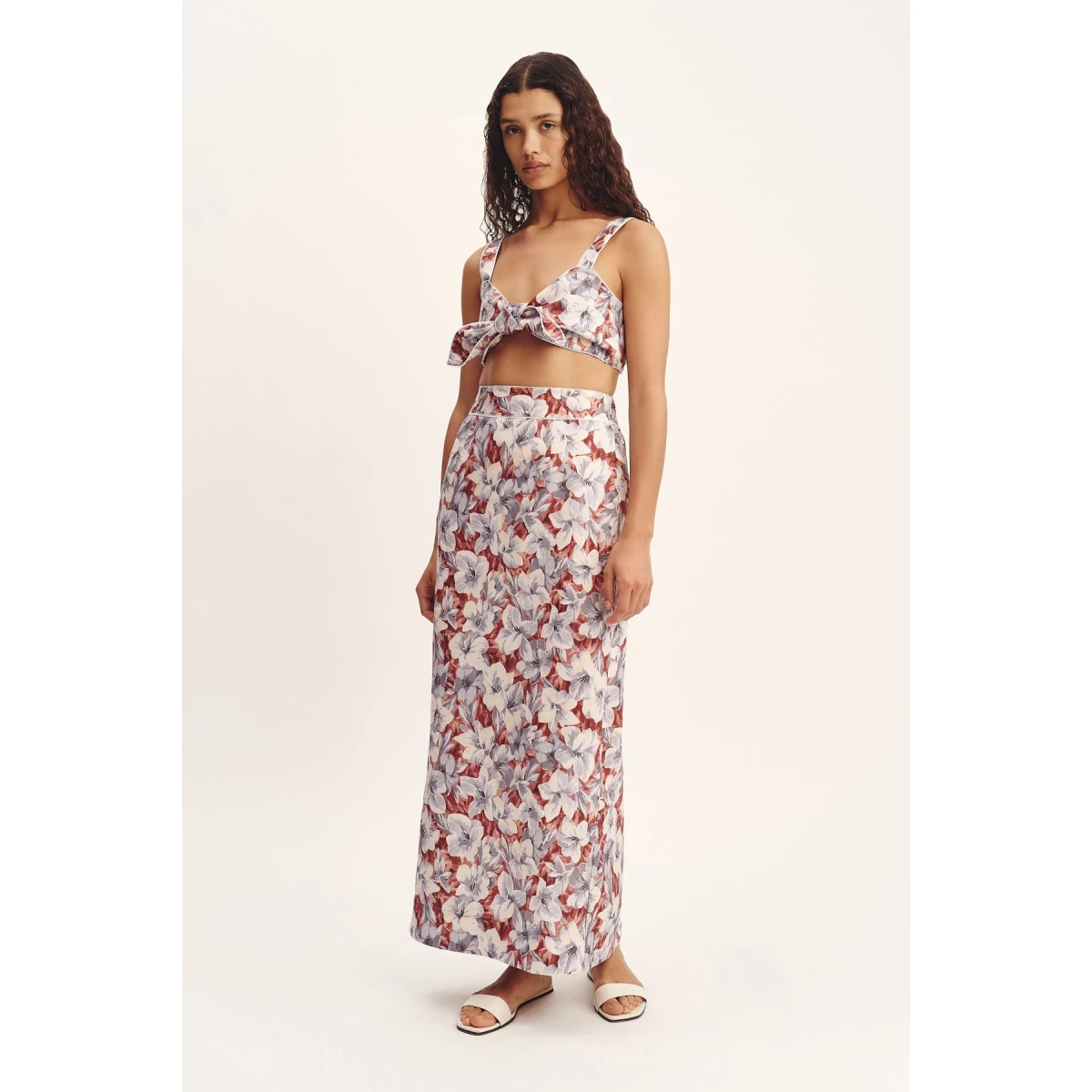 Posse Luna Bandeau - Lily Garden – sustainable Tops in Multicolour from Australian designer at Coveti.