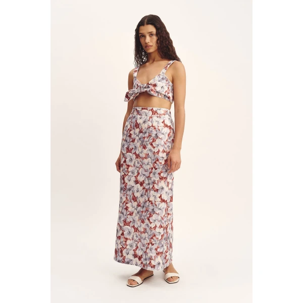 Posse Luna Bandeau - Lily Garden – sustainable Tops in Multicolour from Australian designer at Coveti.