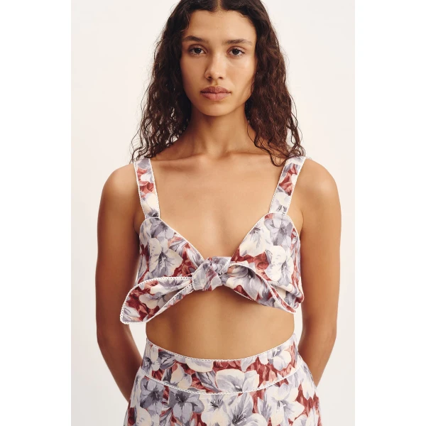 Posse Luna Bandeau - Lily Garden – sustainable Tops in Multicolour from Australian designer at Coveti.