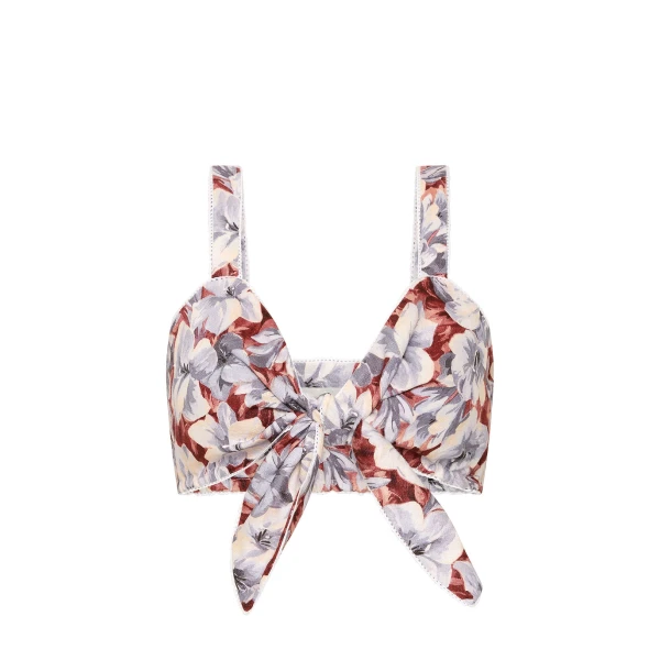 Posse Luna Bandeau - Lily Garden – sustainable Tops in Multicolour from Australian designer at Coveti.