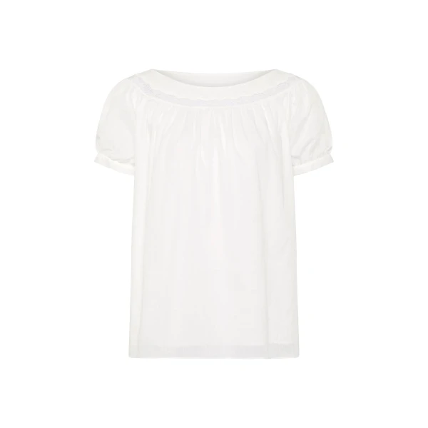 Posse Marilyn Blouse - Vintage White – sustainable Tops in White from Australian designer at Coveti.