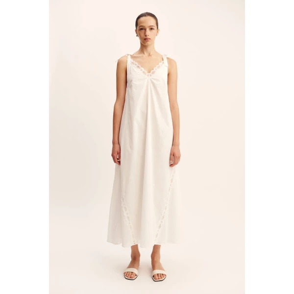 Posse Marilyn Shift Dress - Vintage White – sustainable Dresses in White from Australian designer at Coveti.