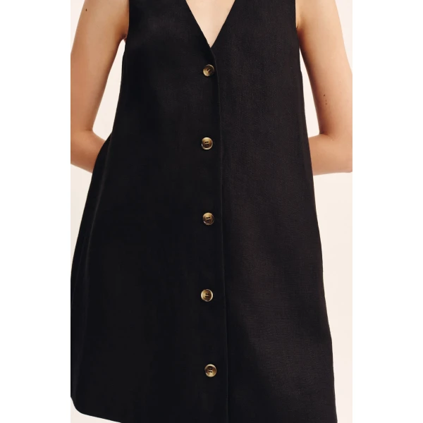 Posse Nancy Mini Dress - Black – sustainable Dresses in Black from Australian designer at Coveti.