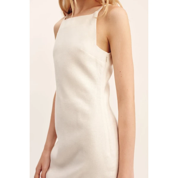 Posse Neve Mini Dress - Cream – sustainable Dresses in Ivory from Australian designer at Coveti.