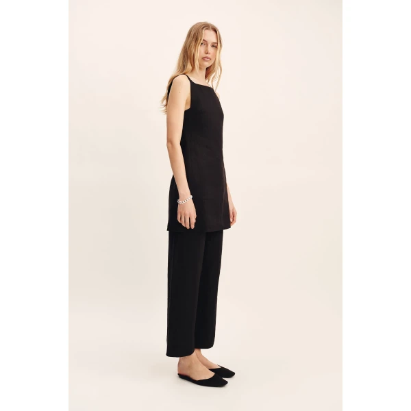 Posse Noelle Pant - Black – sustainable Pants in Black from Australian designer at Coveti.
