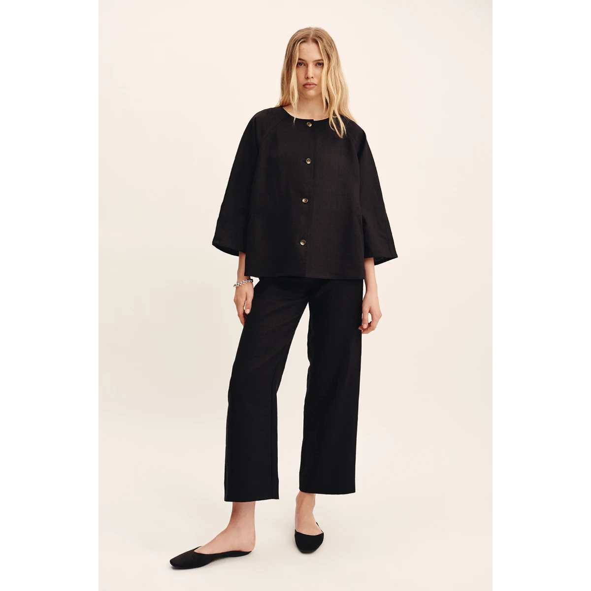 Posse Olivia Blouse - Black – sustainable Tops in Black from Australian designer at Coveti.
