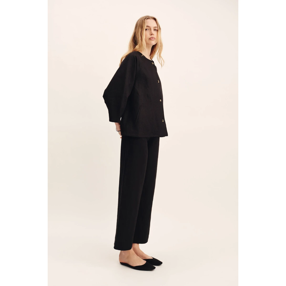 Posse Olivia Blouse - Black – sustainable Tops in Black from Australian designer at Coveti.