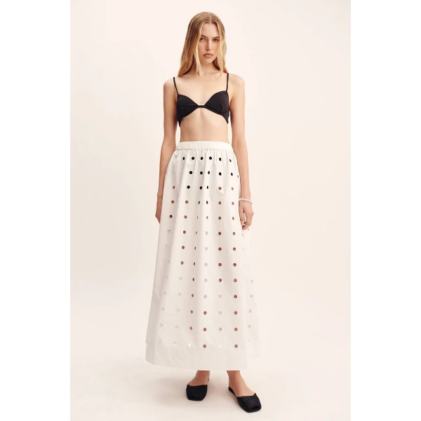 Posse Peggy Skirt - Vintage White – sustainable Skirts in White from Australian designer at Coveti.
