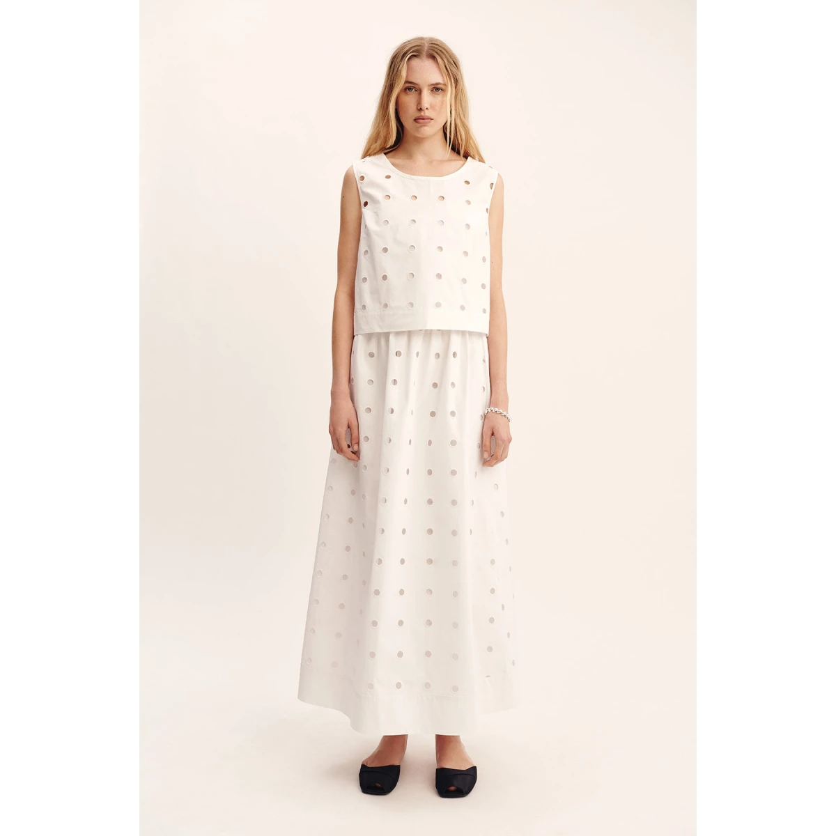 Posse Peggy Skirt - Vintage White – sustainable Skirts in White from Australian designer at Coveti.