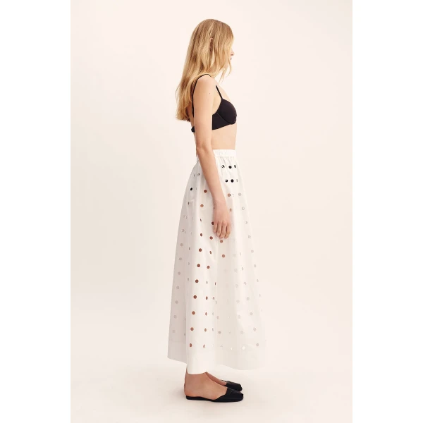 Posse Peggy Skirt - Vintage White – sustainable Skirts in White from Australian designer at Coveti.