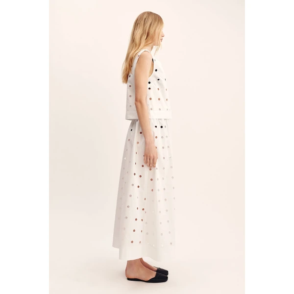 Posse Peggy Top - Vintage White – sustainable Tops in White from Australian designer at Coveti.