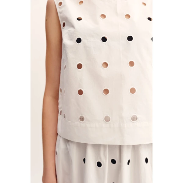 Posse Peggy Top - Vintage White – sustainable Tops in White from Australian designer at Coveti.
