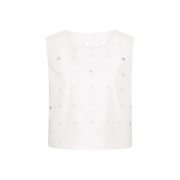 Posse Peggy Top - Vintage White – sustainable Tops in White from Australian designer at Coveti.