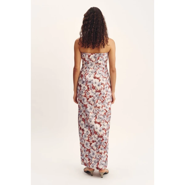 Posse Rosalie Strapless Dress - Lily Garden – sustainable Dresses in Multicolour from Australian designer at Coveti.
