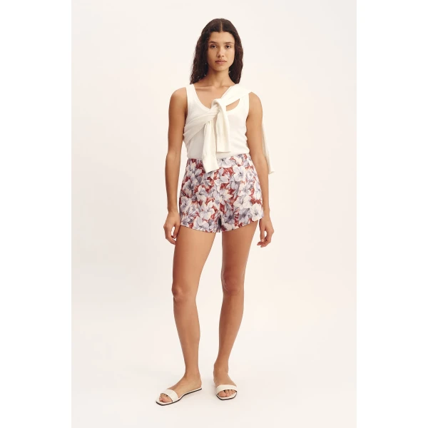 Posse Thea Short - Lily Garden – sustainable Shorts in Multicolour from Australian designer at Coveti.