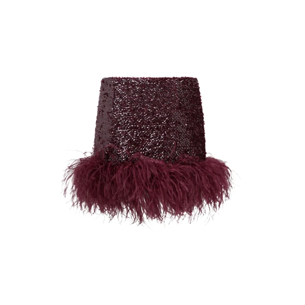 16Arlington Giaci Mini Skirt In Textured Sequin